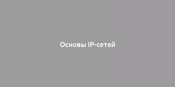 Основы IP-сетей